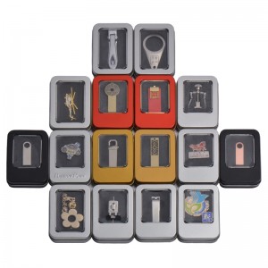 China Großhandel Nahrungsmittelgrad Kleine rechteckige Geschenk Tins USB-Flashdiskette Tin Box Auf Lager (87mm * 60mm * 18mm)